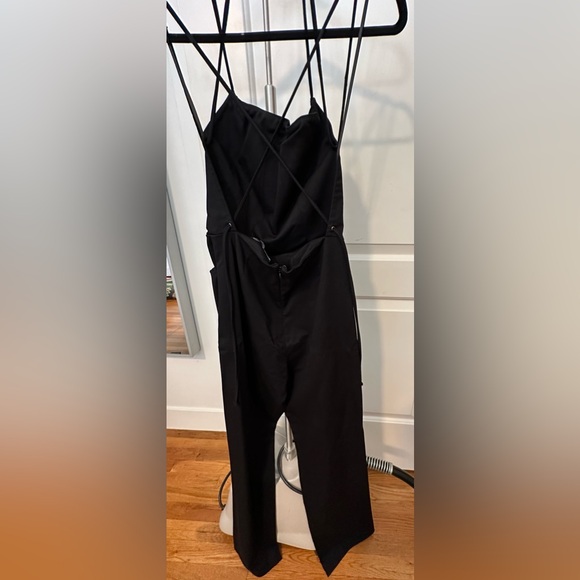 Reformation Linen Jumpsuit, size 4, Black, NWOT - Picture 5 of 7